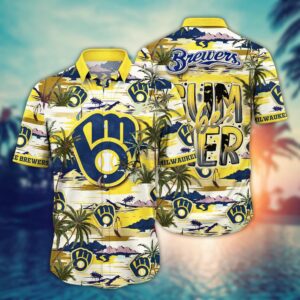 MLB Milwaukee Brewers Hawaiian Shirt - Hawaiian Flair for Fans
