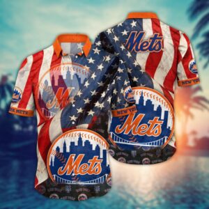 MLB New York Mets Hawaiian Shirt: Flower Swing for Fans