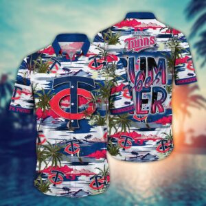 MLB Minnesota Twins Hawaiian Shirt – Flower Grand Slam Fanwear with Hawaiian Flair