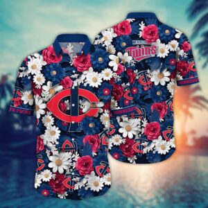 Minnesota Twins Hawaiian Shirt: Floral Fusion Fashion for Fans