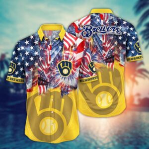 Milwaukee Brewers Hawaiian Shirt - MLB Game Day Aloha Style for Fans