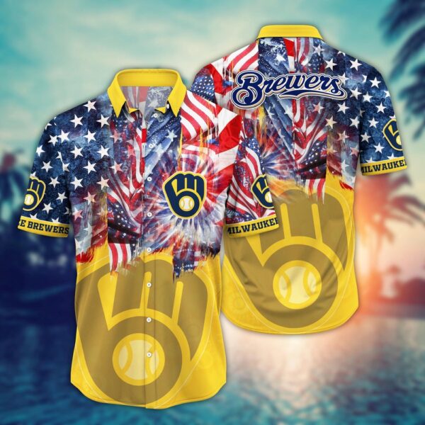 Milwaukee Brewers Hawaiian Shirt – MLB Game Day Aloha Style for Fans