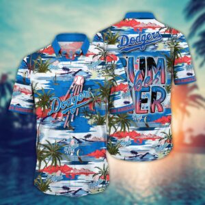 MLB Los Angeles Dodgers Hawaiian Shirt - Flower Grand Slam for Fans