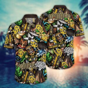 MLB San Diego Padres Hawaiian Shirt: Make a Stylish Statement with Flower Strike Design