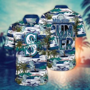 MLB Seattle Mariners Hawaiian Shirt: Flower Grand Slam for Fans with Hawaiian Flair