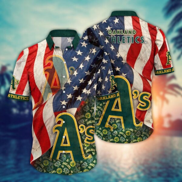 MLB Oakland Athletics Hawaiian Shirt: Swing into Chic Tropical Style for Fans
