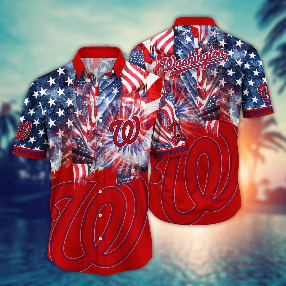 MLB Washington Nationals Hawaiian Shirt – Game Day Aloha Style for Fans MLB Washington Nationals Hawaiian Shirt – Game Day Aloha Style for Fans