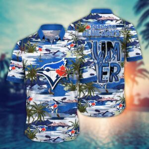 MLB Toronto Blue Jays Hawaiian Shirt: Flower Grand Slam for Fans with Hawaiian Flair