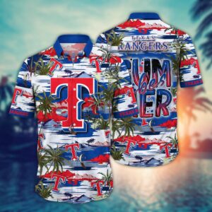 MLB Texas Rangers Hawaiian Shirt: Grand Slam Hawaiian Flair For Fans