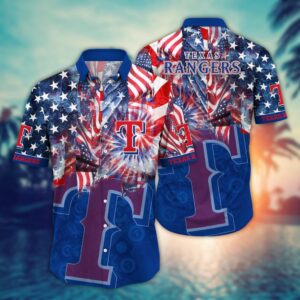 MLB Texas Rangers Hawaiian Shirt: Game Day Aloha Style for Fans