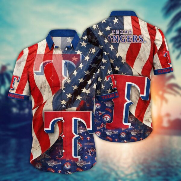 MLB Texas Rangers Hawaiian Shirt: Swing into Chic Fan Fashion