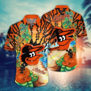 MLB Baltimore Orioles Hawaiian Shirt - Diamond Dreamscape for Sports Fans