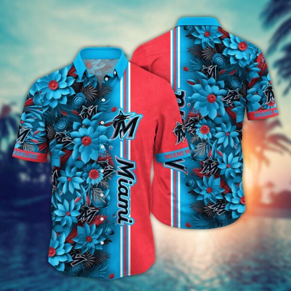 Miami Marlins Hawaiian Shirt: Steal Bases Steal Show – Perfect for Fans!