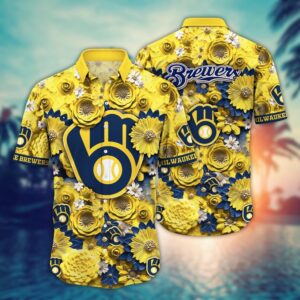 Milwaukee Brewers MLB Hawaiian Shirt: Fan Favorite Fashion Statement