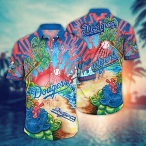 MLB Los Angeles Dodgers Hawaiian Shirt – Diamond Dreamscape for Sports Fans