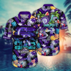 MLB Colorado Rockies Hawaiian Shirt: Pitch Perfect Style for Sports Fans