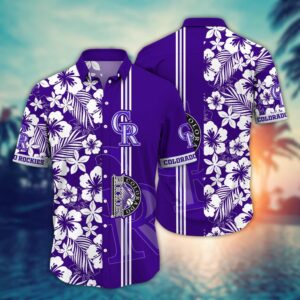 MLB Colorado Rockies Hawaiian Shirt: Summer Style for Sports Fans