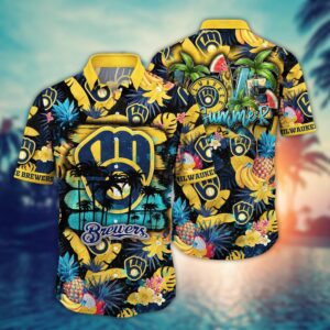 MLB Milwaukee Brewers Hawaiian Shirt – Perfect for Sports Fans