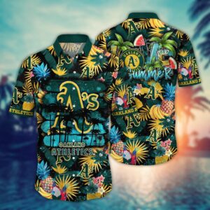 MLB Oakland Athletics Hawaiian Shirt Pitch Perfect Style for Sports Fans