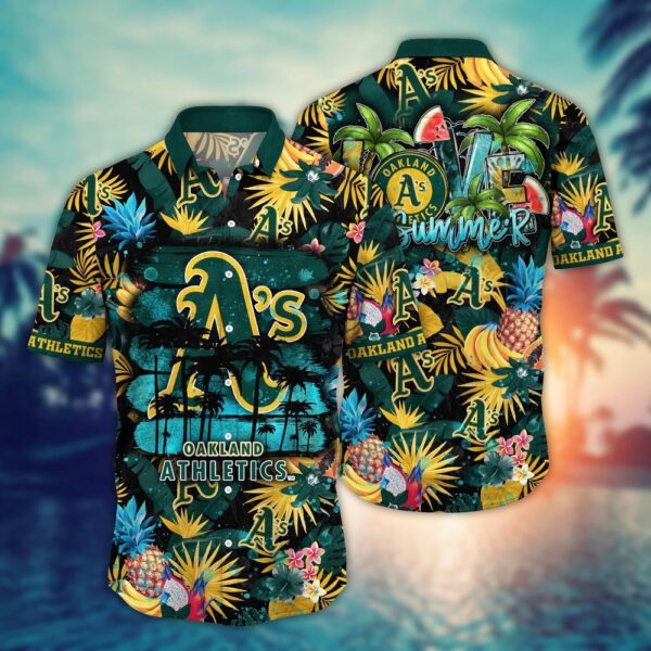 MLB Oakland Athletics Hawaiian Shirt Pitch Perfect Style for Sports Fans