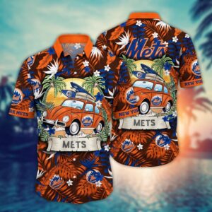 MLB New York Mets Hawaiian Shirt: Perfect Summer Gear for Fans!