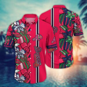 MLB Atlanta Braves Hawaiian Shirt - Summer Swirl Fan Gift