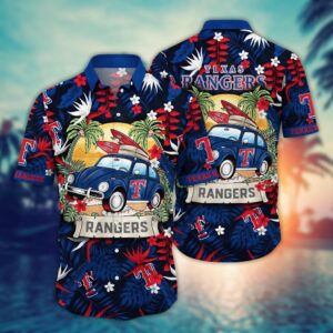 MLB Texas Rangers Hawaiian Shirt: Perfect Summer Gear for Sports Fans