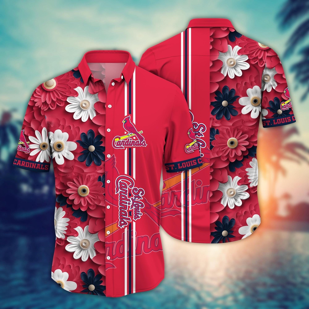 MLB St Louis Cardinals Hawaiian Shirt – Floral Finesse for Sports Fans MLB St Louis Cardinals Hawaiian Shirt – Floral Finesse for Sports Fans