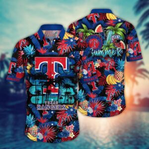 MLB Texas Rangers Hawaiian Shirt – Perfect for Sports Fans!