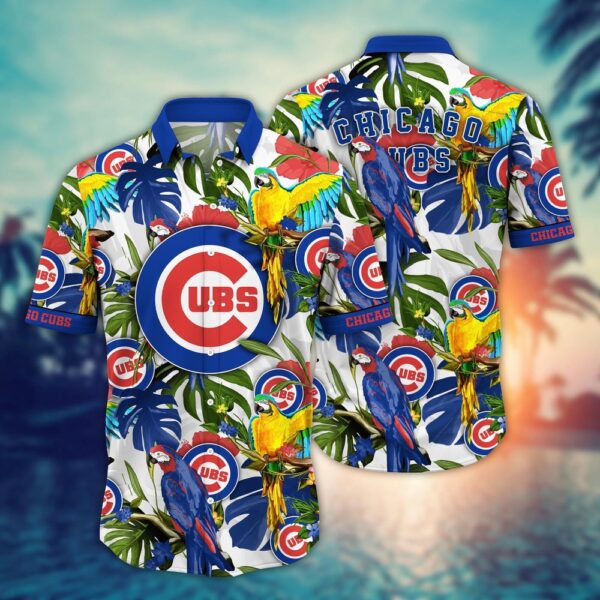 MLB Chicago Cubs Hawaiian Shirt: Victory In Bloom Gift For Fans