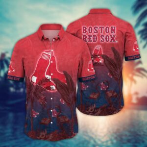MLB Boston Red Sox Hawaiian Shirt – Perfect Sunset Gift for Fans
