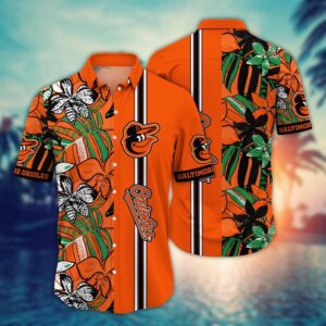 MLB Baltimore Orioles Hawaiian Shirt: Summer Swirl Fan Gift