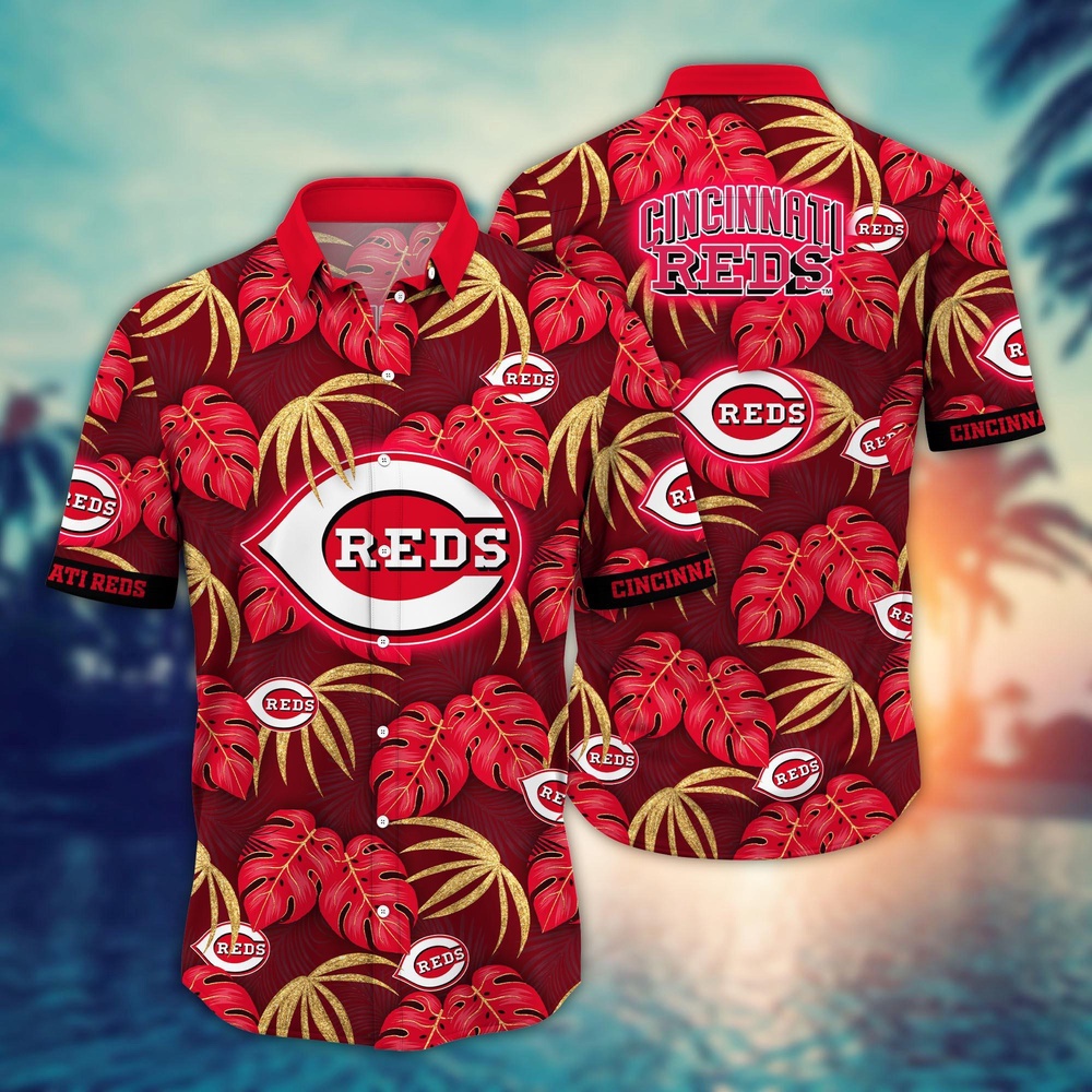 MLB Cincinnati Reds Hawaiian Shirt: Floral Symphony Gift For Fans MLB Cincinnati Reds Hawaiian Shirt: Floral Symphony Gift For Fans