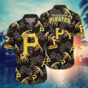 MLB Pittsburgh Pirates Hawaiian Shirt: Floral Symphony Gift For Fans