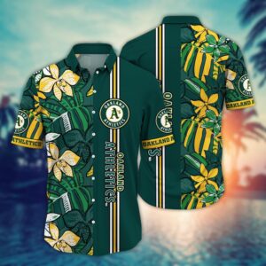 MLB Oakland Athletics Hawaiian Shirt – Summer Swirl Gift for Fans