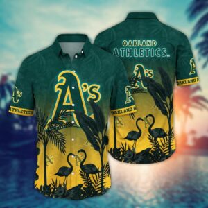 MLB Oakland Athletics Hawaiian Shirt: Chase the Sunset Fan Gift