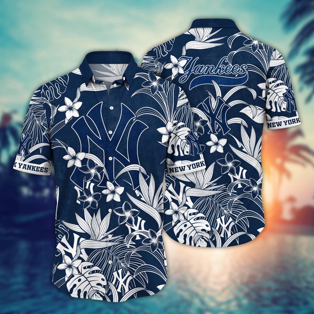 MLB New York Yankees Hawaiian Shirt: Perfect Summer Gift for Fans MLB New York Yankees Hawaiian Shirt: Perfect Summer Gift for Fans