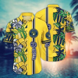 Milwaukee Brewers Hawaiian Shirt – Perfect Summer Swirl Gift for Fans