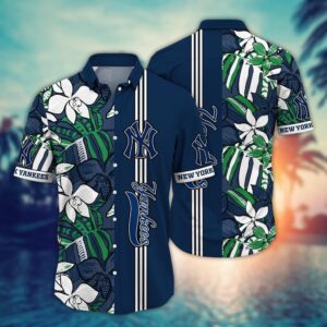MLB New York Yankees Hawaiian Shirt: Perfect Summer Swirl Gift for Fans