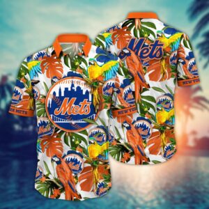 MLB New York Mets Hawaiian Shirt - Victory In Bloom Gift for Fans