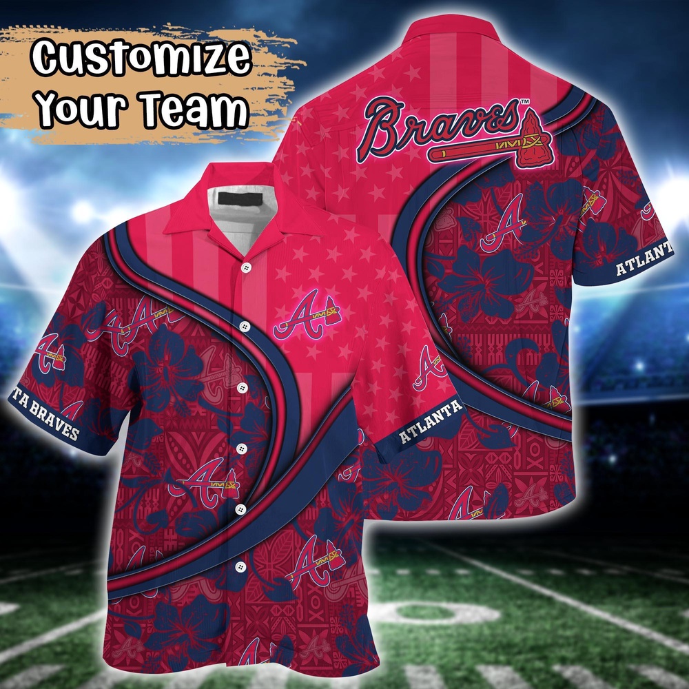 MLB Atlanta Braves Custom Hawaiian Shirt – Vibrant Fan Favorite! MLB Atlanta Braves Custom Hawaiian Shirt – Vibrant Fan Favorite!