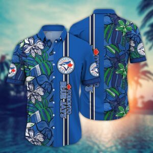 MLB Toronto Blue Jays Hawaiian Shirt: Summer Swirl Fan Gift