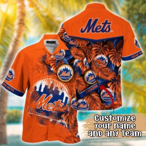 MLB New York Mets Hawaiian Shirt: Custom Radiant Rhythms for Fans