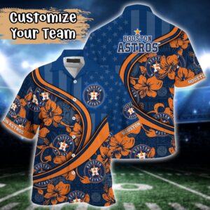Custom MLB Houston Astros Hawaiian Shirt for Fans - Harmony Hues