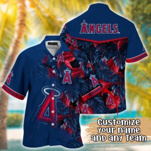 MLB Los Angeles Angels Custom Hawaiian Shirt: Radiant Rhythms for Fans
