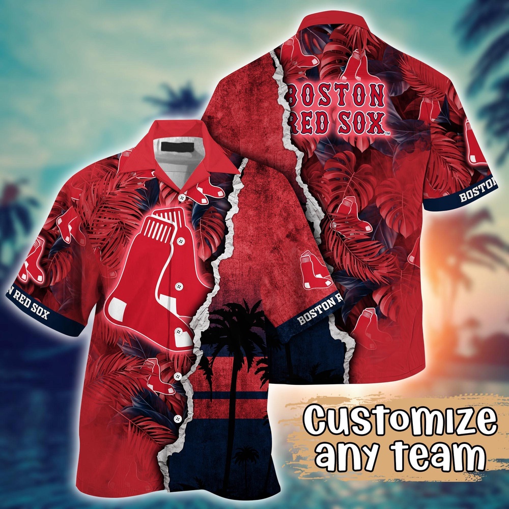 MLB Boston Red Sox Custom Hawaiian Shirt – Champion Chic Couture for Fans MLB Boston Red Sox Custom Hawaiian Shirt – Champion Chic Couture for Fans