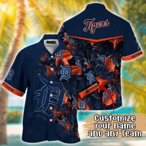 MLB Detroit Tigers Custom Hawaiian Shirt: Radiant Rhythms for Fans