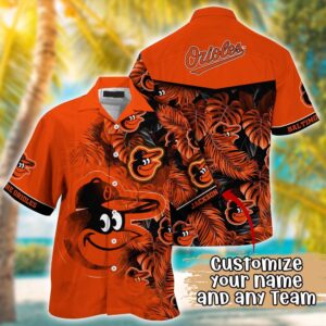 MLB Baltimore Orioles Custom Hawaiian Shirt – Radiant Rhythms for Fans