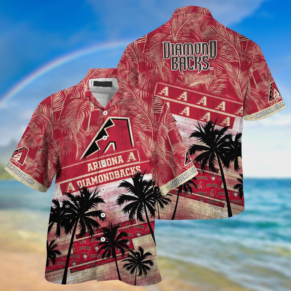 MLB Arizona Diamondbacks Hawaiian Shirt with Palm Tree Pattern – Perfect for Sports Fans MLB Arizona Diamondbacks Hawaiian Shirt with Palm Tree Pattern – Perfect for Sports Fans