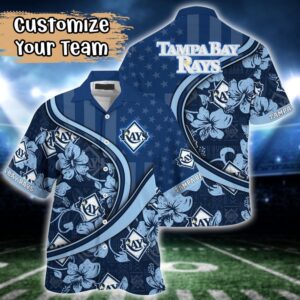 Official MLB Tampa Bay Rays Hawaiian Shirt for Fans - Customizable Harmony Hues